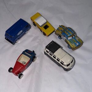 Ford Toy Car Collection - Blue, Yellow, Black, White